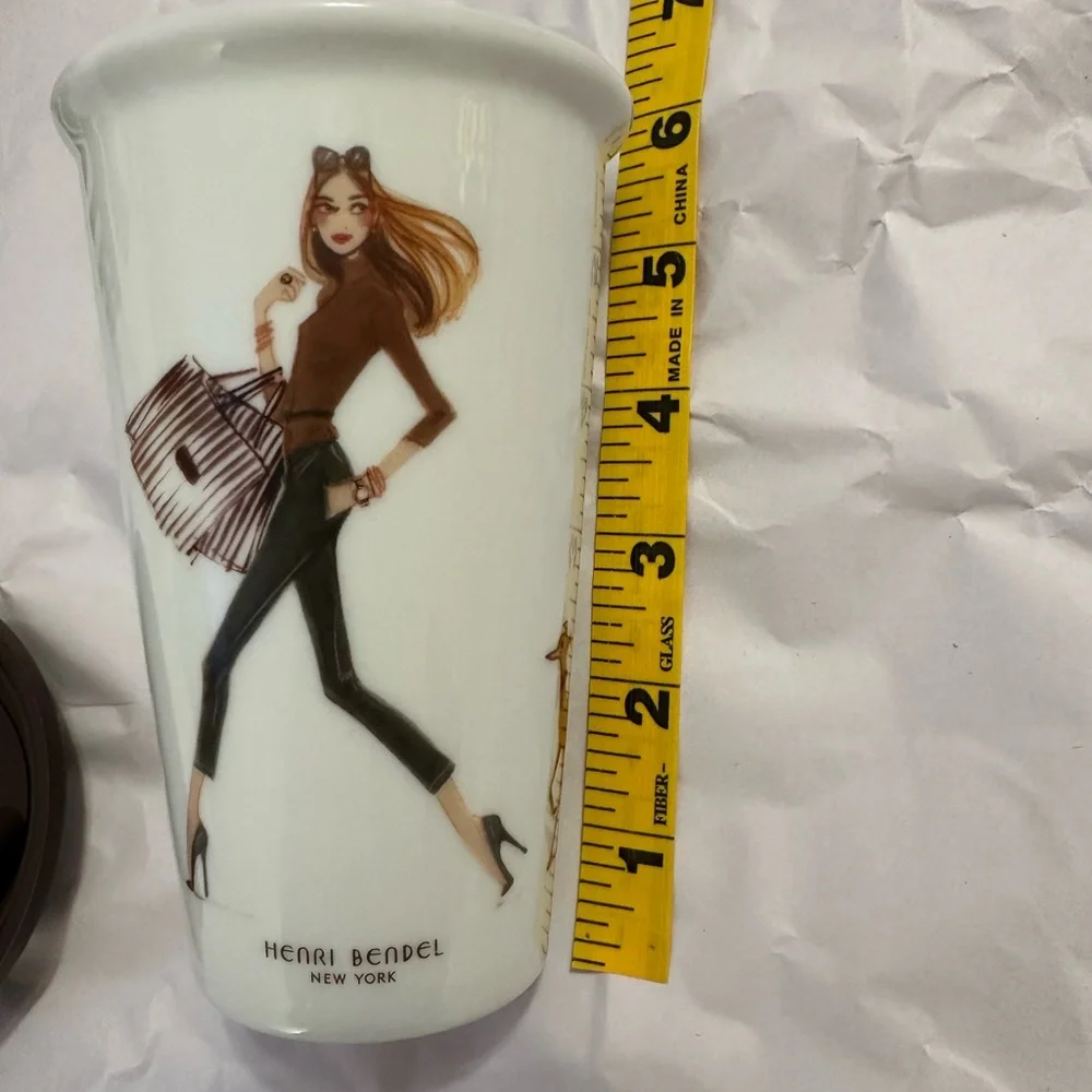 HENRI BENDEL SHOPPING GIRL WITH SILICONE LID RARE
